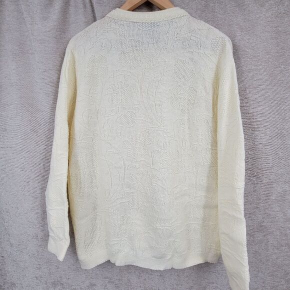 Cuddle Floral Knit Classic Cardigan Sweater Vintage 80s Cottagecore Granny - Picture 7 of 9